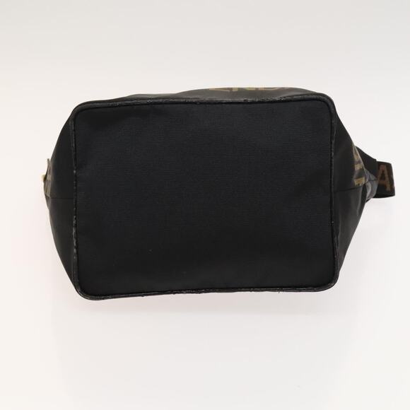 FENDI Shoulder Bag Nylon Black Gold - Picture 9 of 13